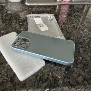 Blue apple iPhone 15 promax Case